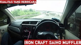 Honda Brio Satya E 2016 with Ironcraft Saisho Muffler copot tabung.  #SalamNgebut