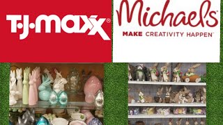 TJ Maxx and Michaels: Shop with Me|Spring Decor + Easter Decor