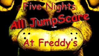 Все Скримеры Five Nights at Freddy's 1 - All Jumpscare - Freddy,Bonnie,Chica,Foxy,Golden Freddy.