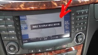 Как снять блокировку DVD видео при движении на W211, W219? / Comand Japan DVD во время движения