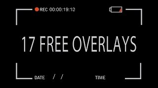 17 Free Overlays! - OVERLAY PACK for Sony Vegas & AAE (FREE OVERLAY PACK #4)