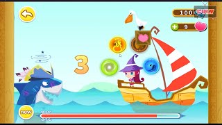 Phù thủy giải cứu gấu trúc Panda đấu với cá mập vật cu lỳ chơi game lồng tiếng vui nhộn kid game