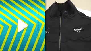 How to embroider on a sports jacket (on chest)