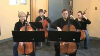 Concerto in D Minor (originally) for Two Violins by J.S. Bach arranged by E and E for Cello Ensemble