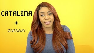 Outre Synthetic Melted Hairline Lace Front Wig - CATALINA +GIVEAWAY --/WIGTYPES.COM