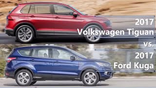 2017 Volkswagen Tiguan vs 2017 Ford Kuga (technical comparison)