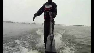 PowerSki JetBoard Открытие сезона Москва река Островцы 19.03.2011