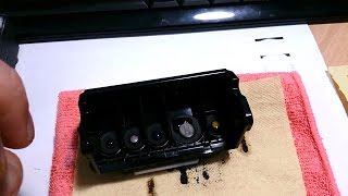 Промывка печатающей головки, заправка картриджей принтера canon ip4840 CLI-426/PGI-425PCBK