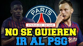 ? ÚLTIMA HORA NEYMAR ? ¡NO HAY TIEMPO! SE COMPLICA EL FICHAJE POR DEMBÉLÉ Y RAKITIC: NO QUIEREN PSG