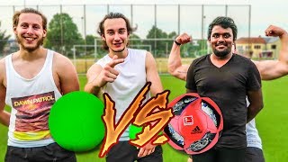 PLASTIKBALL VS ECHTER BALL FUßBALL CHALLENGE !
