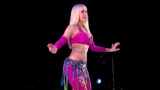 Belly Dance How to: Hip Roll Walk Move - Belly Dancing - with Neon