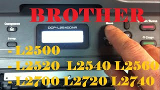 Brother DCP L2500dr Сброс счетчика тонера