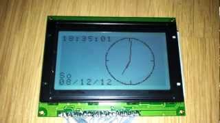 Digitale Analoguhr GLCD mit Atmega8 und DS1307