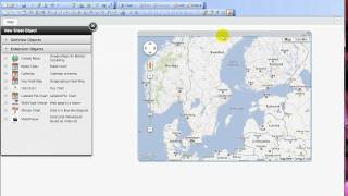How to add the Google Maps extension objects in QlikView
