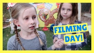 Playing with Oonies + Filming a Toy Carnival Video with Avery