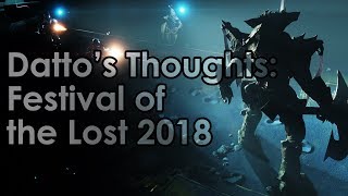 Destiny 2: Datto's Thoughts on Festival of the Lost 2018 (& Event Recap)