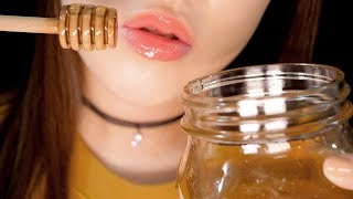 ASMR Most Moist Lip Care - (4K, My Lip Care Routines, Makeup, Honey, Sensitive, Close Up)