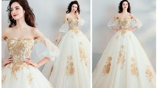 latest designer gown collection | white designer dresses | party wear gown l