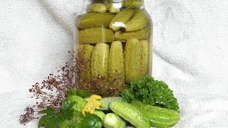 Хрустящие маринованные огурцы на зиму