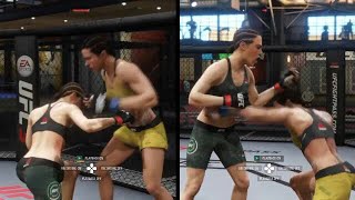 Alex Chambers vs Claudia Gadelha (EA UFC 3: Belly Punch Contest)
