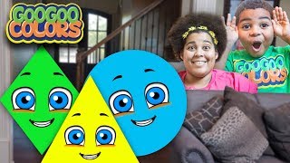 Goo Goo Mom Plays The Shape Game! (Learn To Identify Shapes With Goo Goo Colors)