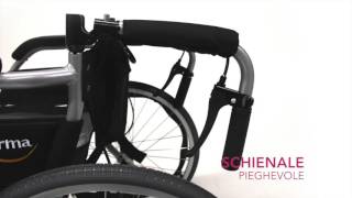 karma ERGOLITE carrozzina pieghevole superleggera per disabili