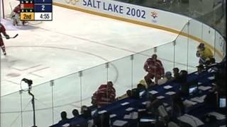 Хоккей ОИ-2002 Швеция - Беларусь четвертьфинал