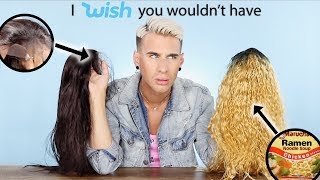 This is what happened when I ordered wigs from WISH (scam)
