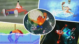 Evolution of Crash Bandicoot Drowning  Animation - Crash Bandicoot Games