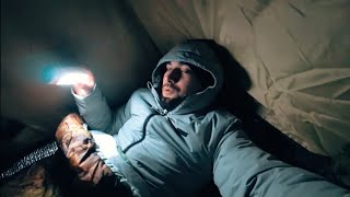 Ночевка в палатке зимой