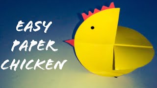 Easy And Simple Paper chicken | Paper Crafts For Kids | The Best Crafts