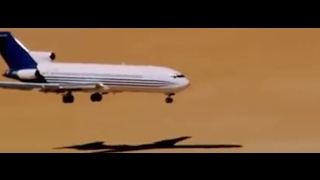 Краш-тест самолета в пустыне/Crash-test airplane in the desert