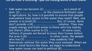 PTE Academic listening fill in the blanks with answers