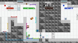 Let's Play - Mari0 Part 2 - With Geoff, Michael, Gavin, and Ryan | Rooster Teeth