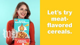 Would you eat banana creme, chicken and waffles or maple bacon donuts as your new morning cereal?