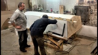 Лодка из стеклопластика своими руками.  The boat is made of fiberglass with their hands