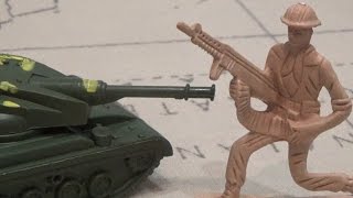Мультики про машинки и военную технику Солдатики игрушки пластмассовые игрушечные войны мультфильм