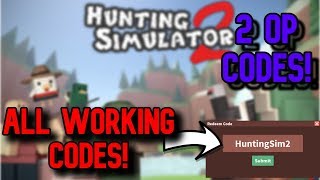 ALL *2* OP WORKING CODES! Roblox Hunting Simulator 2