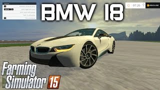 Farming Simulator 2015. Мод: BMW i8. (Ссылка на мод в описании)
