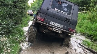Чуть не перевернули Гелик.  Toyota Land Cruiser 80 и УАЗ