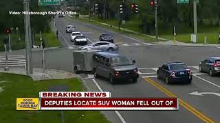 Deputies locate SUV woman fell out of in Tampa intersection