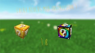 Lucky Blocks Mod Installieren 1.8 ! mit Addons