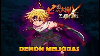 DEMON KING'S POWER!!! DEMON MELIODAS AWAKENING!! Seven Deadly Sins Grand Cross