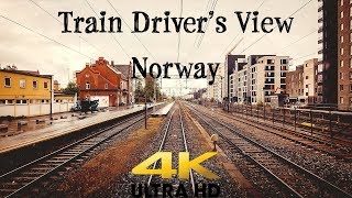 TRAIN DRIVER'S VIEW: Train to Oslo Diverted over the Gjøvik Line