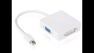 Перехідник(адаптер) Thunderbolt to HDMI, DVI, VGA за 5$