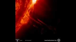 AIA 304 (2014-10-02 18:00:07 - 2014-10-02 23:59:07 UTC)