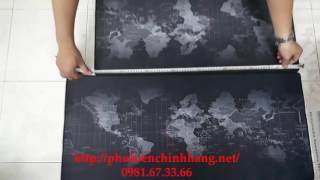 Bàn di chuột World Map (Bản đồ Thế Giới) Chơi game không lo lạc đường