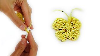 Бабочка крючком. Видеоурок для начинающих/ Crochet butterfly. Crochet tutorial