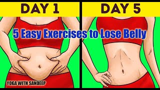 5 Exercises For A Flat Stomach At Home | Yoga With Sandeep | Vietnam