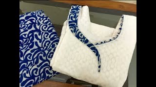 Very creative and stylish neckline design (easy way)